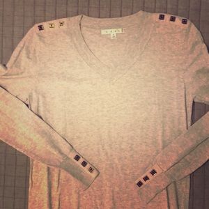 Cabi sweater with square button detail